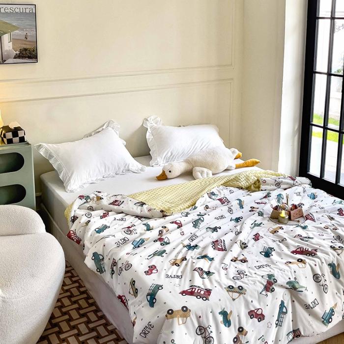 91家纺网 家纺一手货源 找家纺 A类凉豆豆凉感丝幼儿园夏被仿鹅绒儿童夏凉被空调被学生夏天午睡被