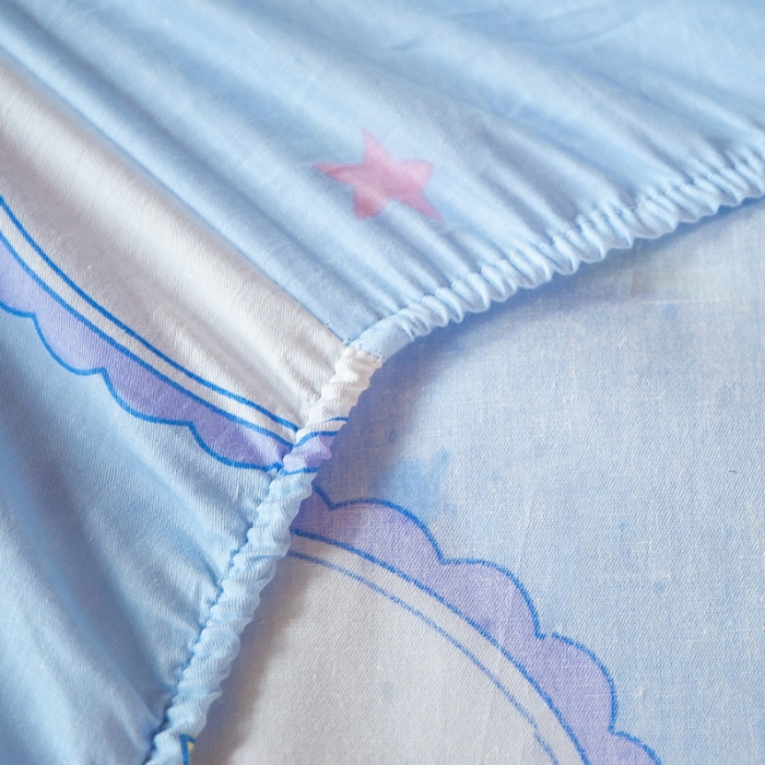 91家纺网 家纺一手货源 找家纺 博雅 2023新款全棉卡通印花床笠 玉桂狗