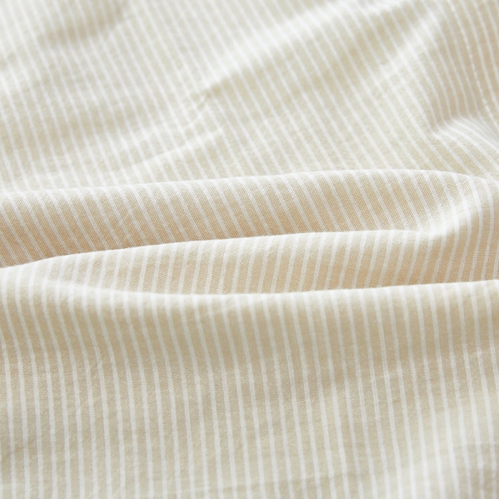 91家纺网 家纺一手货源 找家纺 玖弘 2023新款水洗棉长袖家居服 米密条男长袖