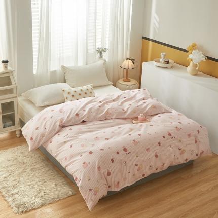 91家纺网 家纺一手货源 找家纺 （总）绫韵 2023新款ins小清新碎花全棉13772精梳纯棉单被套