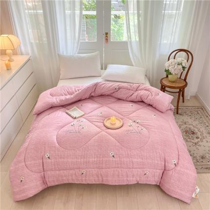 91家纺网 家纺一手货源 找家纺 心悦 2023新款柔软印花大豆被 暗香