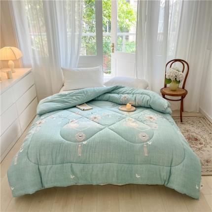 心悦 2023新款柔软印花大豆被 柔情似水