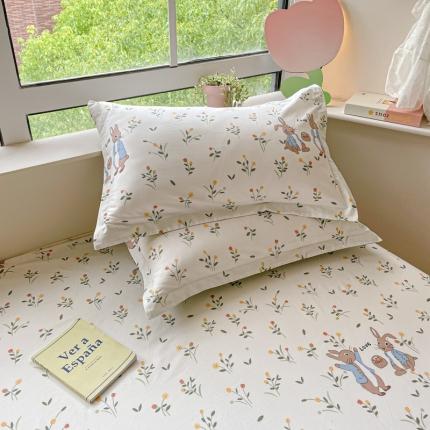 91家纺网 家纺一手货源 找家纺 莱通 2024新款12868印花四件套系列-单枕套 春晓