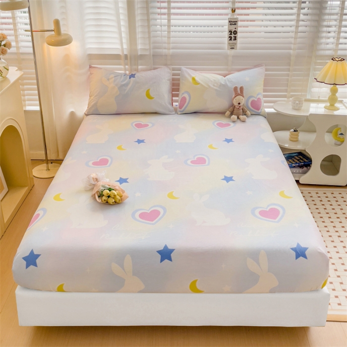 91家纺网 家纺一手货源 找家纺 （总）名兮 2023新款全棉印花床笠