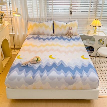 名兮 2023新款全棉印花床笠 星辰入梦