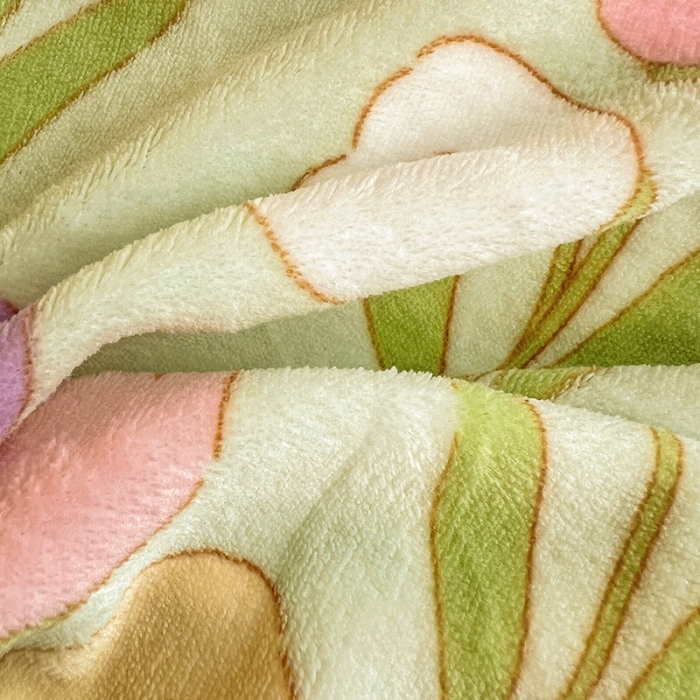 91家纺网 家纺一手货源 找家纺 梵克保罗 2024秋冬新品韩版印花牛奶绒花边款四件套 绿野仙踪