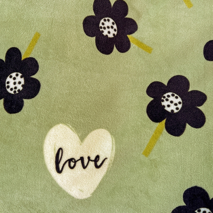 91家纺网 家纺一手货源 找家纺 梵克保罗 2024秋冬新品韩版印花牛奶绒花边款四件套 莫奈