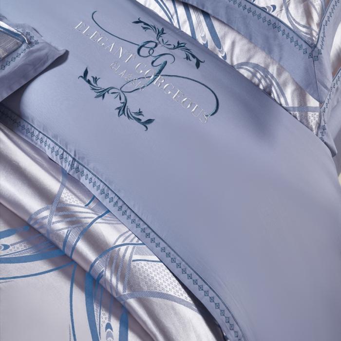 91家纺网 家纺一手货源 找家纺 柔觉家纺 天丝刺绣贡缎提花全棉四件套