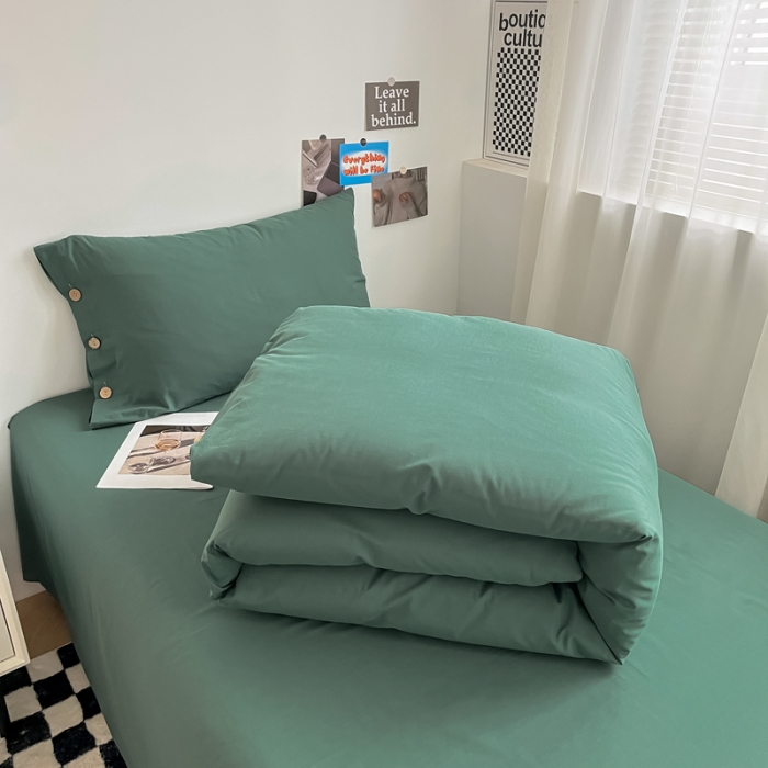 91家纺网 家纺一手货源 找家纺 （总）简宜 2025新款纯棉水洗棉学生三件套-慕晴系列