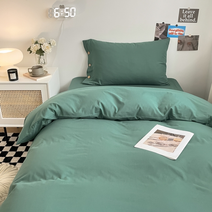 91家纺网 家纺一手货源 找家纺 （总）简宜 2025新款纯棉水洗棉学生三件套-慕晴系列