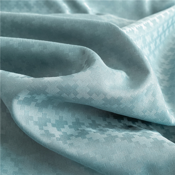 91家纺网 家纺一手货源 找家纺 古吉梦 2023新款A类抗菌防螨纽扣提花四件套磨毛秋冬款 浅石兰+梵星蓝