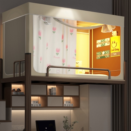 91家纺网 家纺一手货源 找家纺 （总）宅部落2023新款99%全遮光涂层蚊帐印花系学生蚊帐