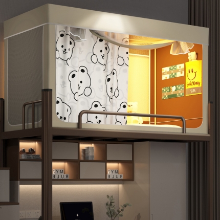 91家纺网 家纺一手货源 找家纺 （总）宅部落2023新款99%全遮光涂层蚊帐印花系学生蚊帐