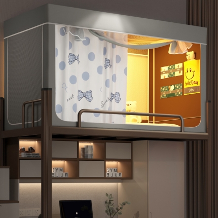 91家纺网 家纺一手货源 找家纺 （总）宅部落2023新款99%全遮光涂层蚊帐印花系学生蚊帐