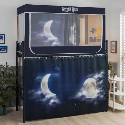 91家纺网 家纺一手货源 找家纺 （总）宅部落2023新款99%全遮光涂层蚊帐印花系学生蚊帐