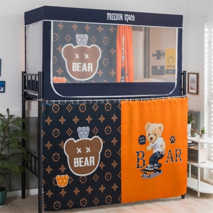 91家纺网 家纺一手货源 找家纺 （总）宅部落2023新款99%全遮光涂层蚊帐印花系学生蚊帐