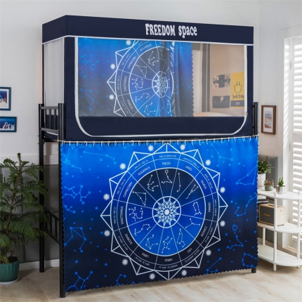 91家纺网 家纺一手货源 找家纺 （总）宅部落2023新款99%全遮光涂层蚊帐印花系学生蚊帐