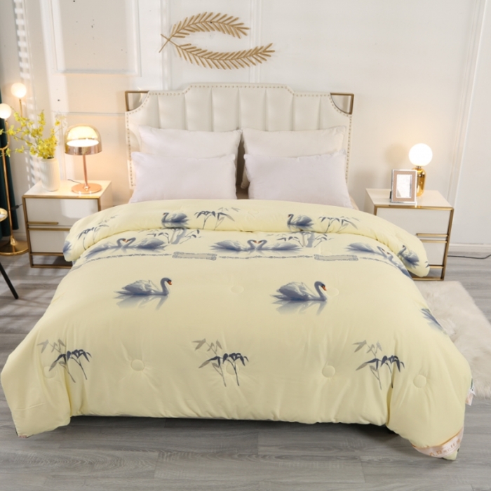 91家纺网 家纺一手货源 找家纺 （总）百花王 2023新款小鹅大豆被