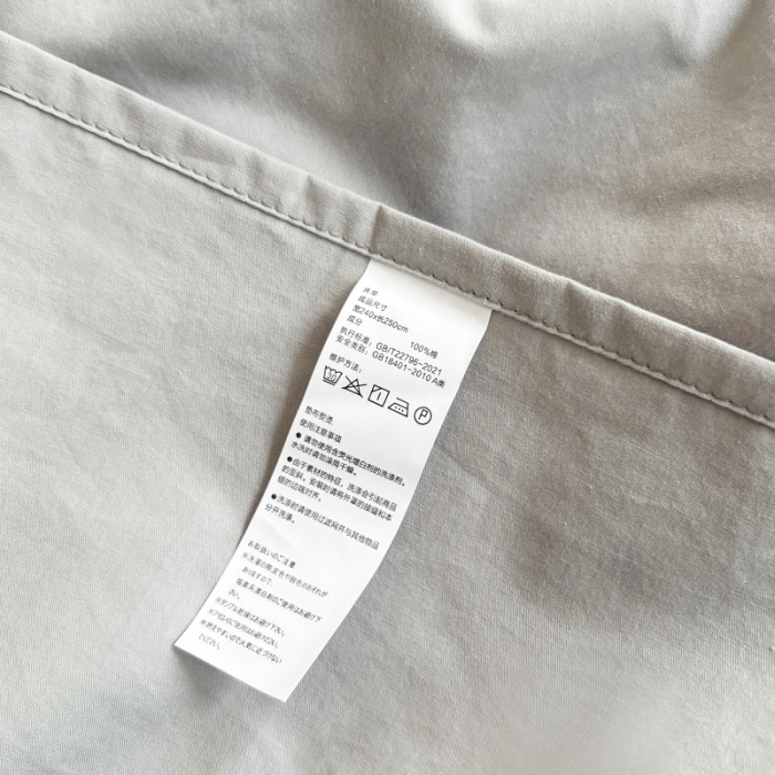 91家纺网 家纺一手货源 找家纺 绵庭家纺 2023新款全棉水洗棉拼色四件套 果绿+绅士灰