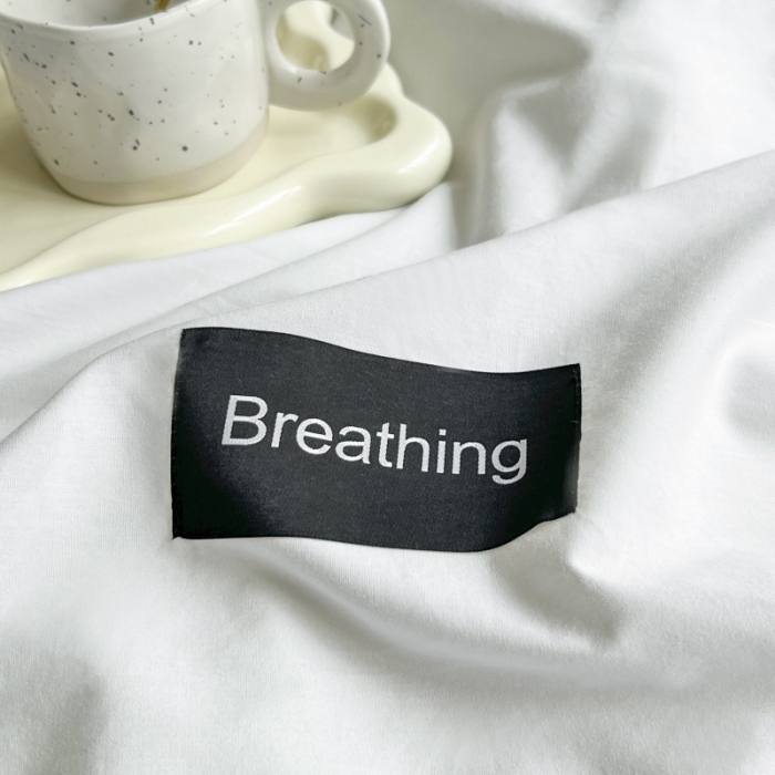 91家纺网 家纺一手货源 找家纺 绵庭家纺 2023新款全棉水洗棉拼色四件套 天蓝+奶油黄