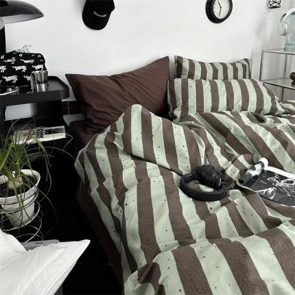 91家纺网 家纺一手货源 找家纺 总 恋恋三季 新款13372法式复古小清新全棉印花四件套系列-撒哈拉