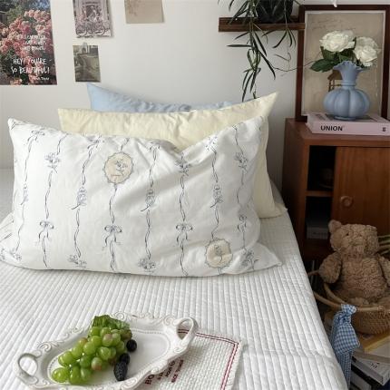 91家纺网 家纺一手货源 找家纺 总 恋恋三季 新款13372法式复古小清新全棉印花四件套系列-南法假日