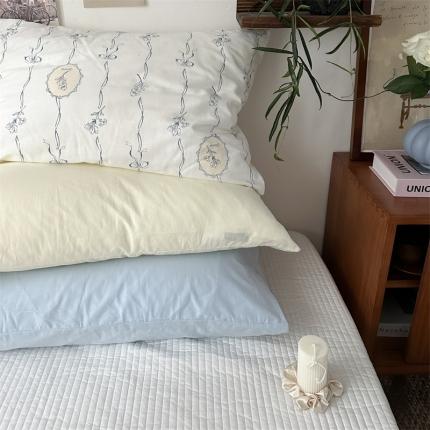 91家纺网 家纺一手货源 找家纺 总 恋恋三季 新款13372法式复古小清新全棉印花四件套系列-南法假日