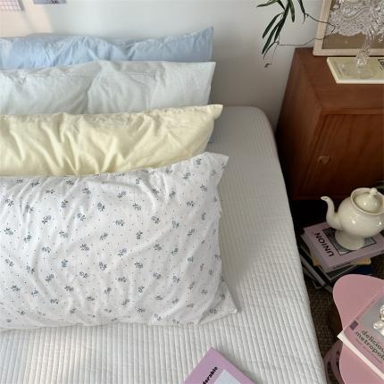 91家纺网 家纺一手货源 找家纺 总 恋恋三季 新款13372法式复古小清新全棉印花四件套系列-小苍兰