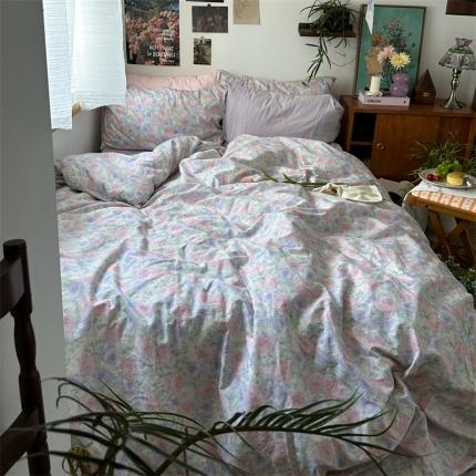 91家纺网 家纺一手货源 找家纺 总恋恋三季2024新款13372ins风水墨画晕染系列四件套-缪斯花园