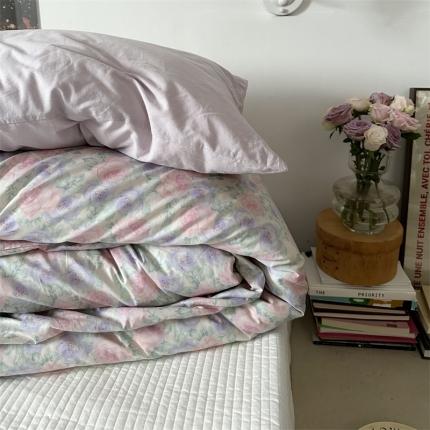 91家纺网 家纺一手货源 找家纺 总恋恋三季2024新款13372ins风水墨画晕染系列四件套-缪斯花园