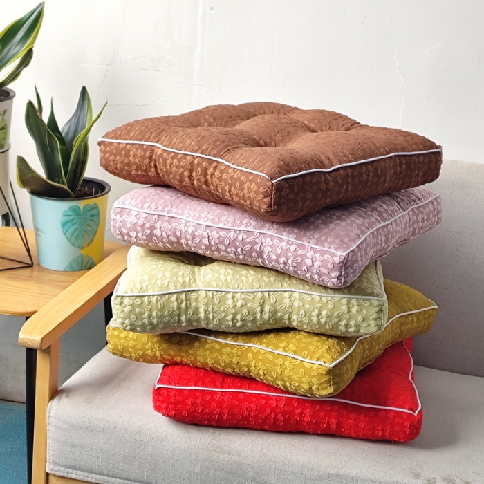 91家纺网 家纺一手货源 找家纺 （总）李帅家居体提花坐垫立体坐垫纯色外贸垫子出口地板垫椅子垫屁垫