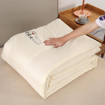 91家纺网 家纺一手货源 找家纺 百花王 2023新款原棉大豆被夏被四季被-风格一 奶白色