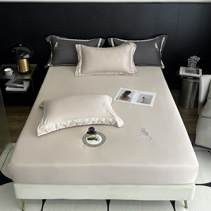 91家纺网 家纺一手货源 找家纺 （总）优悦 2023新款轻奢磨毛刺绣床笠