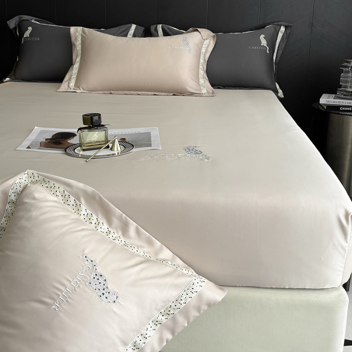 91家纺网 家纺一手货源 找家纺 （总）优悦 2023新款轻奢磨毛刺绣床笠