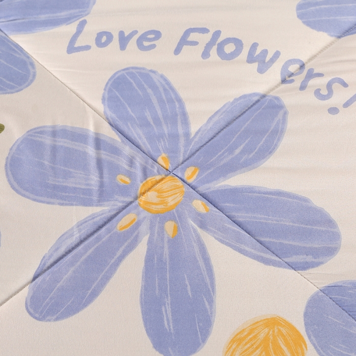 91家纺网 家纺一手货源 找家纺 百花王 2023新款原棉大豆被夏被四季被-风格二 伊朵兰