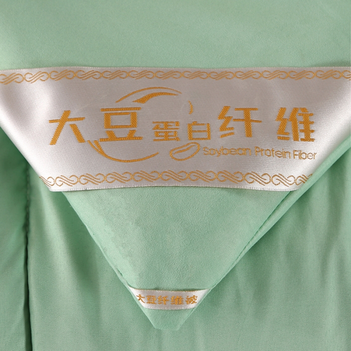 91家纺网 家纺一手货源 找家纺 百花王 2023新款原棉大豆被夏被四季被-风格二 浅绿色