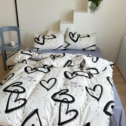 91家纺网 家纺一手货源 找家纺 （总）昔可家纺 2023新款北欧风全棉四件套