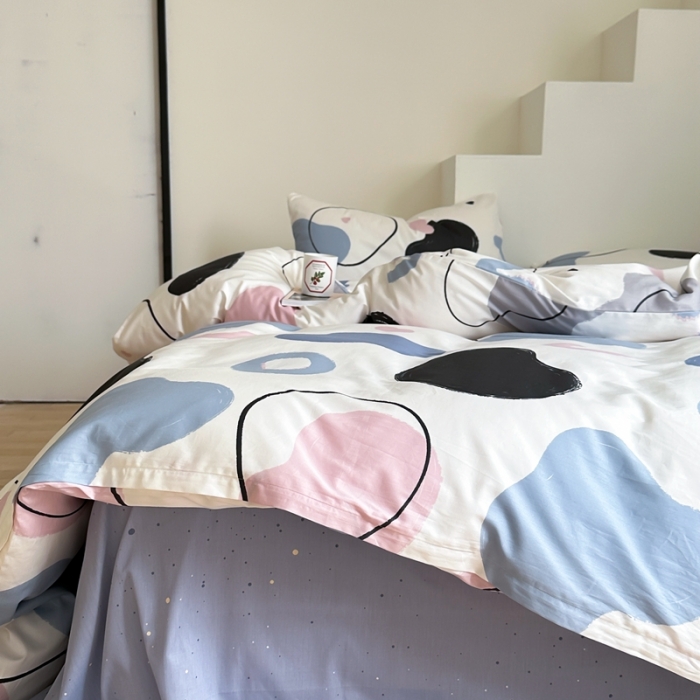 91家纺网 家纺一手货源 找家纺 （总）昔可家纺 2023新款北欧风全棉四件套