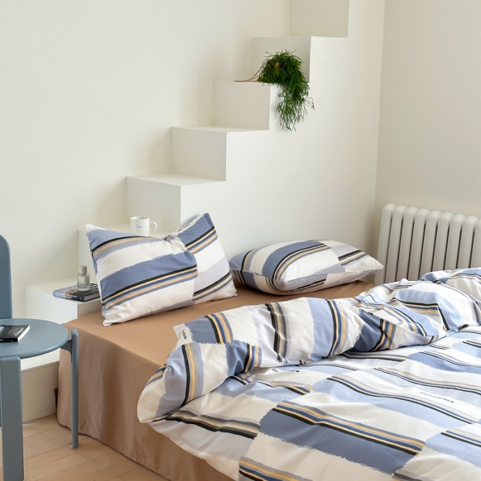 91家纺网 家纺一手货源 找家纺 昔可家纺 2023新款北欧风全棉四件套 荷兰印象