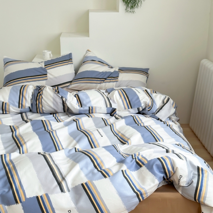 91家纺网 家纺一手货源 找家纺 昔可家纺 2023新款北欧风全棉四件套 荷兰印象