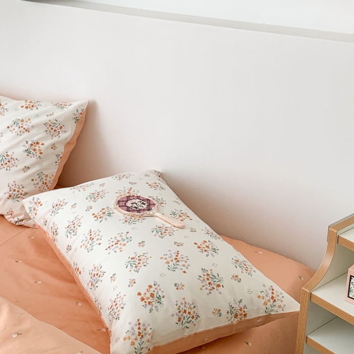 91家纺网 家纺一手货源 找家纺 昔可 2023新款学生季全棉四件套-小花系列 柏林少女