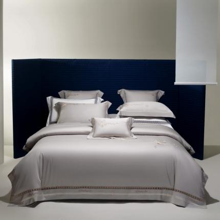 91家纺网 家纺一手货源 找家纺 （总）高大尚 2023新款长绒棉高端绣花四件套缇妮