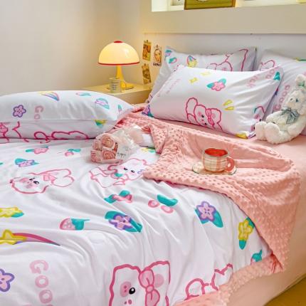 91家纺网 家纺一手货源 找家纺 （总）花伞2023全棉豆豆大豆被春秋被夏被