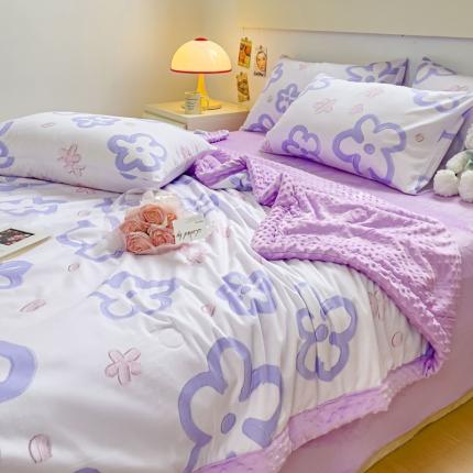 91家纺网 家纺一手货源 找家纺 （总）花伞2023全棉豆豆大豆被春秋被夏被