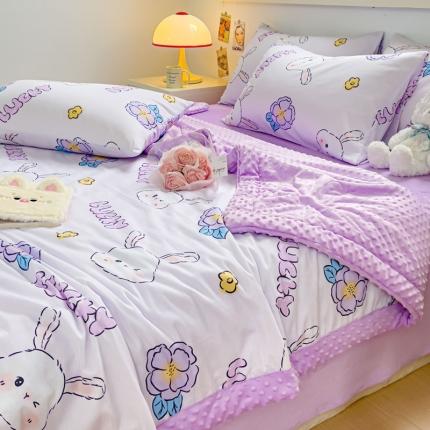 91家纺网 家纺一手货源 找家纺 （总）花伞2023全棉豆豆大豆被春秋被夏被