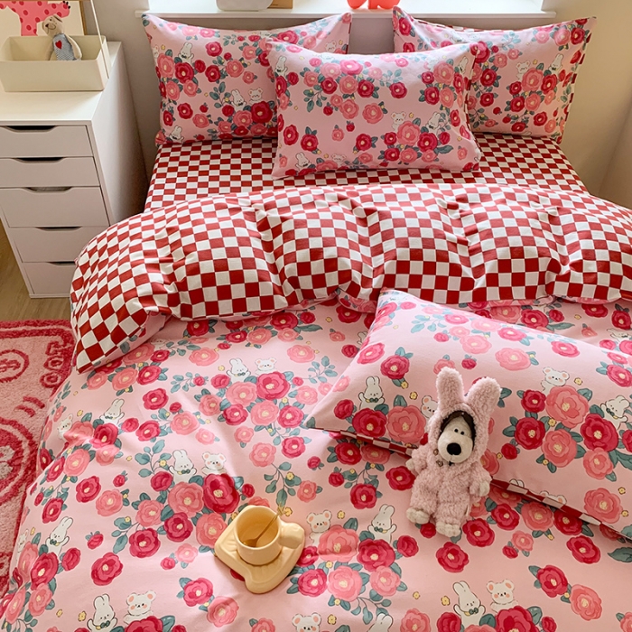 91家纺网 家纺一手货源 找家纺 （总）澳萝拉 2023新款磨毛四件套-卡通系列