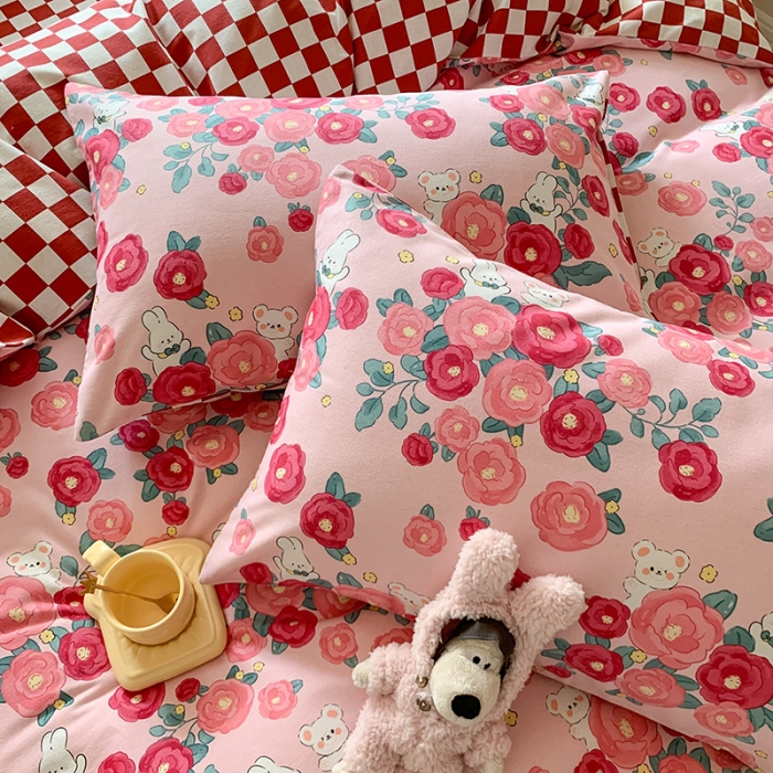 91家纺网 家纺一手货源 找家纺 （总）澳萝拉 2023新款磨毛四件套-卡通系列