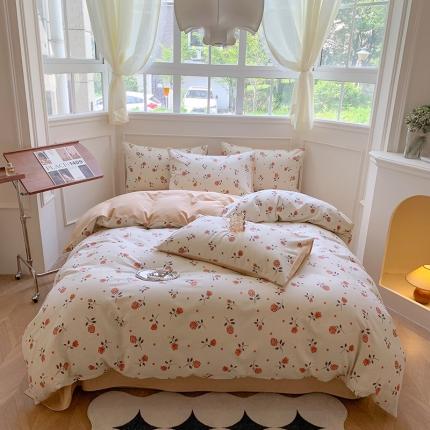 91家纺网 家纺一手货源 找家纺 （总）澳萝拉 2023新款磨毛四件套-花卉系列