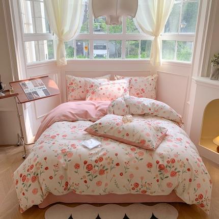 91家纺网 家纺一手货源 找家纺 （总）澳萝拉 2023新款磨毛四件套-花卉系列