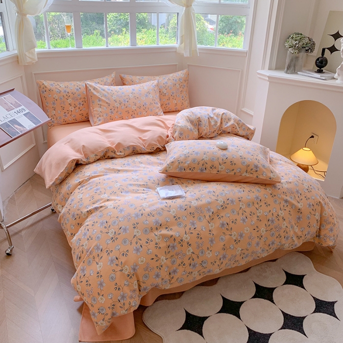 91家纺网 家纺一手货源 找家纺 （总）澳萝拉 2023新款磨毛四件套-花卉系列